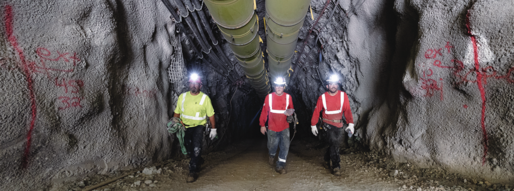 Warren Zelman Photography- 3 Underground Miners at Kinross Nevada